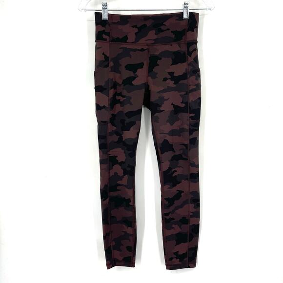 Lululemon Invigorate High Rise Tight 25" Camo Brown Earth Size 6 Everlux - Picture 1 of 9